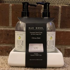 Rae Dunn soap & lotion gift set